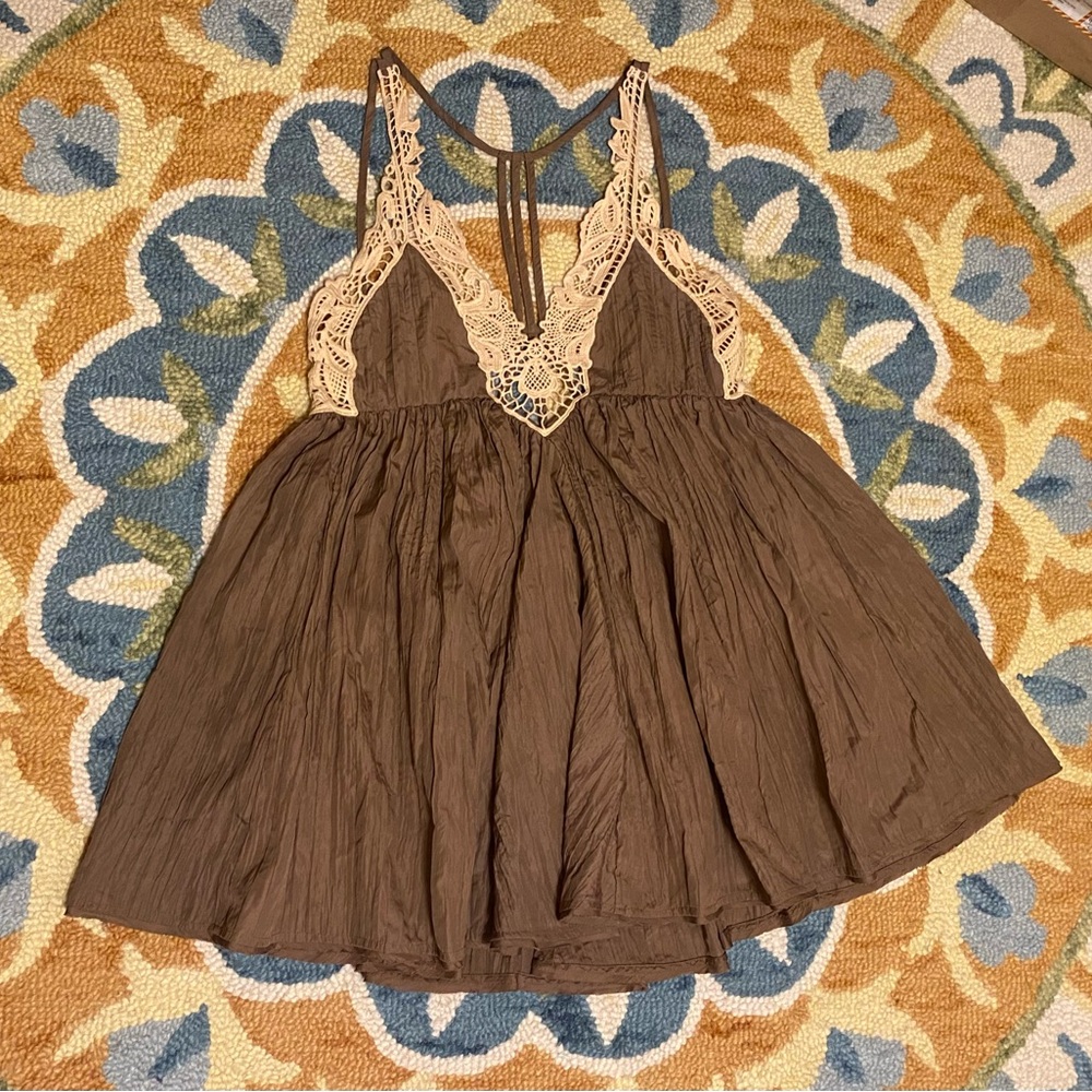 Gorgeous Crochet Trim Free People dress